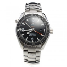 Omega Seamaster Working GMT Automatic Ceramic Bezel with Black Dial S/S