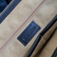 LO--Vu--Blue Reticulate leather Briefcase Handbag (39cm x29cm x 6cm)