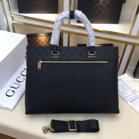 GU-black Briefcase + Handbag bag (38CMX29CMX7CM)